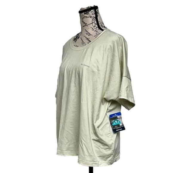 Columbia Women's Weekend Adventure Short Sleeve Yellow Outdoor Gorpcore XXL - Picture 3 of 10